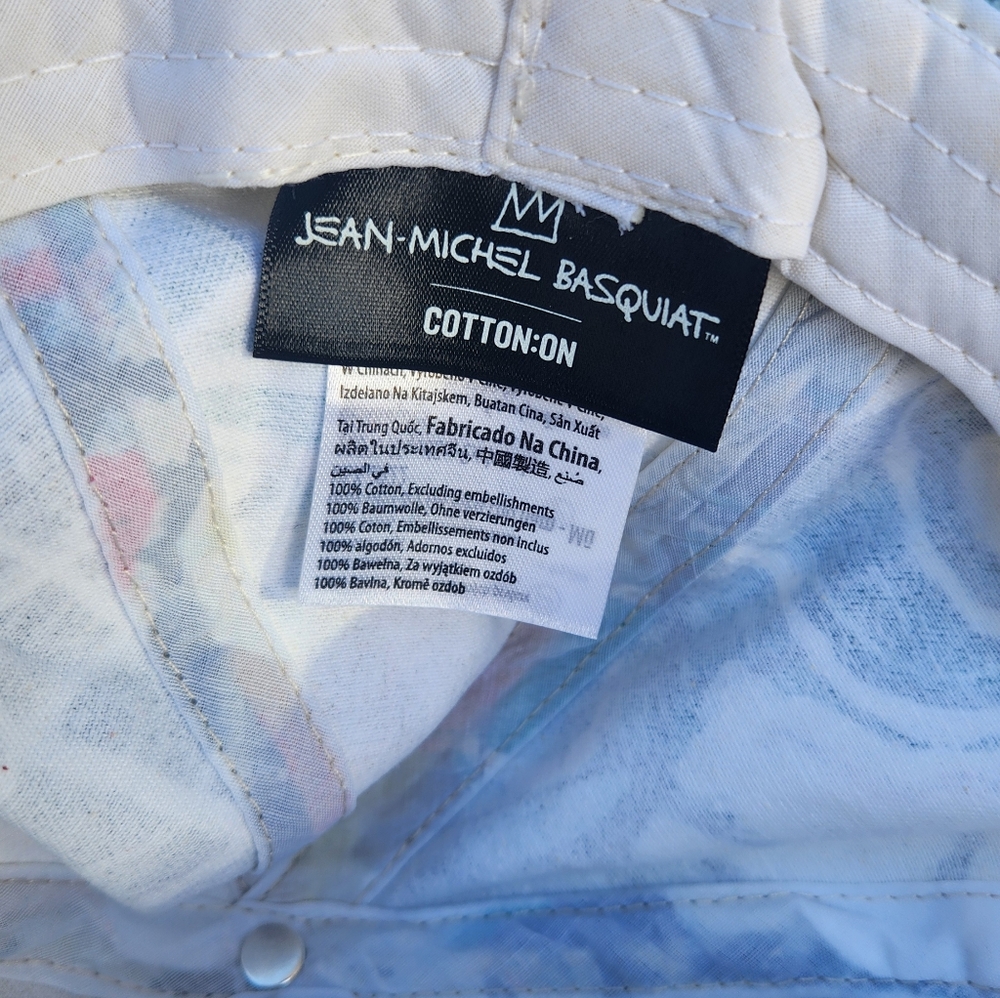 Jean Michael Basquiat X Cotton On Multicolor Artistic Bucket Hat - Picture 5 of 6